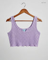 Summer Crop Tops | Shein | Preloved Branded | Purple Polyester | Premium | OTS Thrift Store Islamabad Pakistan