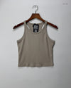 Secondhand Branded Summer Crop Tops by New Look, Beige Cotton fabric, Premium condition, for Womens - Online Thrift Shop Karachi Pakistan