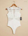UK Imported secondhand Summer Crop Tops - River Island brand, OffWhite Cotton, Premium condition, for Womens - Online Thrift Store Karachi Pakistan