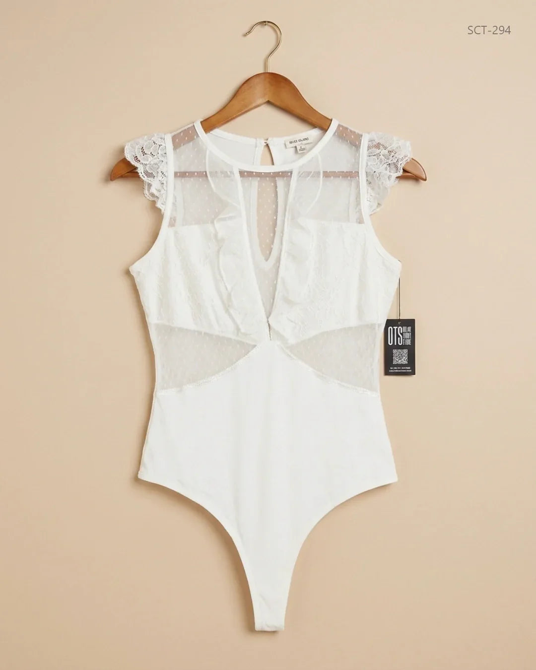 UK Imported secondhand Summer Crop Tops - River Island brand, OffWhite Cotton, Premium condition, for Womens - Online Thrift Store Karachi Pakistan