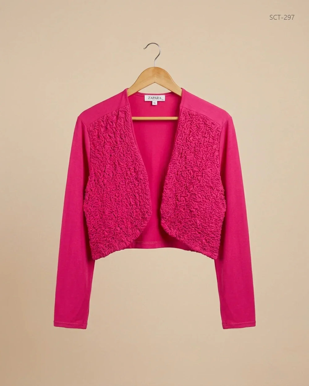 Secondhand Branded Summer Crop Tops by ZAPARA, Pink Viscose fabric, Premium condition, for Womens - Online Thrift Shop Karachi Pakistan