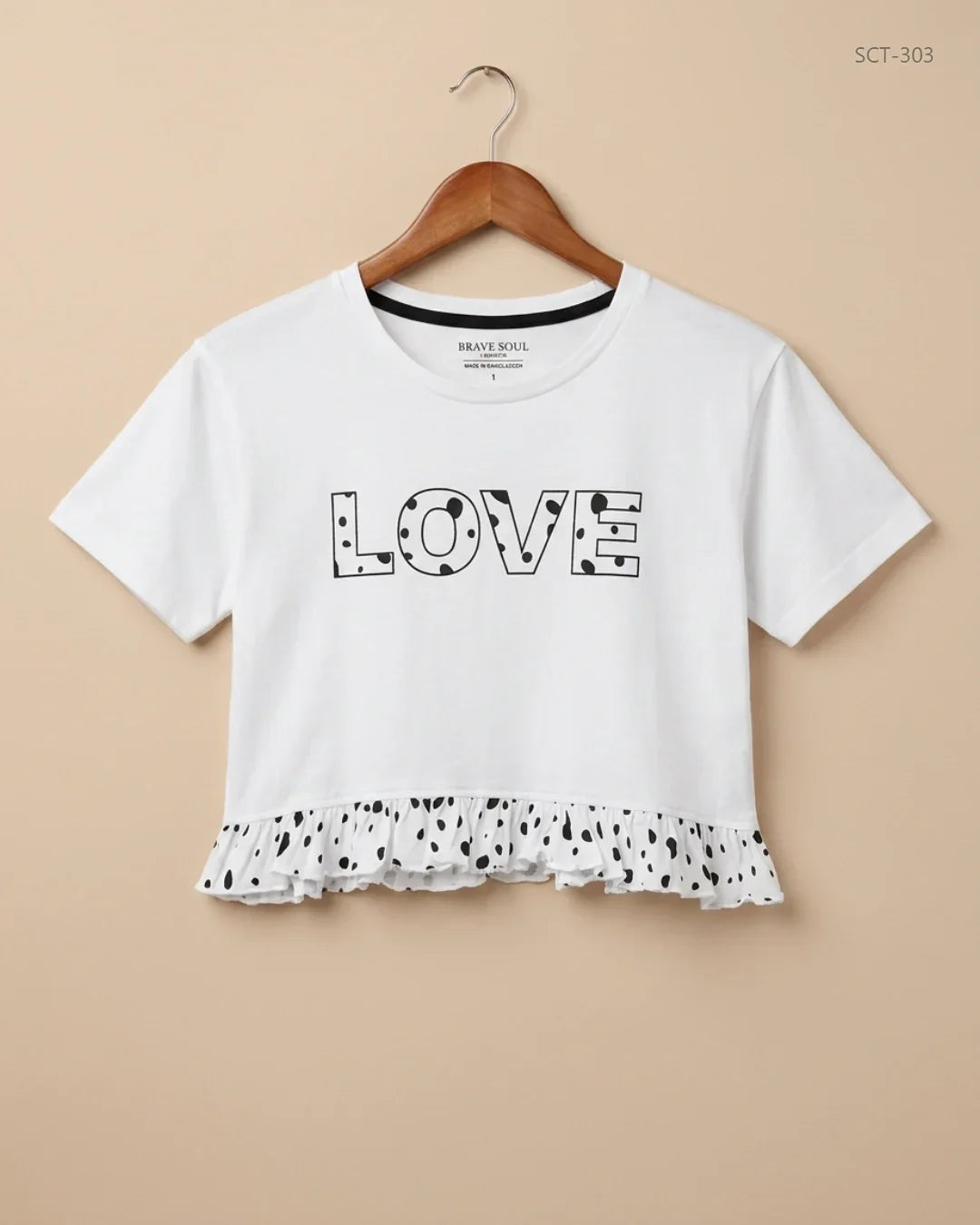 Summer Crop Tops | BRAVE SOUL | Preloved Branded | White Cotton | Premium | OTS Thrift Store Karachi Pakistan
