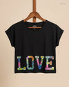 Premium Condition Summer Crop Tops | Preloved F&F | Black Viscose | Thrift Shop for Womens Peshawar Pakistan | OTS