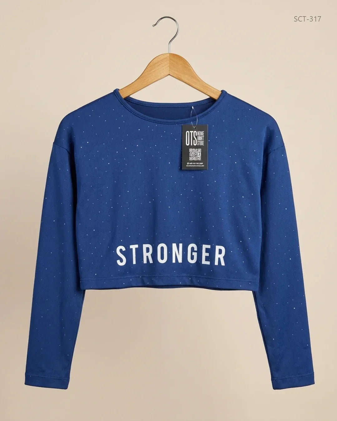 Summer Crop Tops | CUT LABEL | Preloved Branded | DarkBlue Polyester | Excellent | OTS Thrift Store Lahore Pakistan