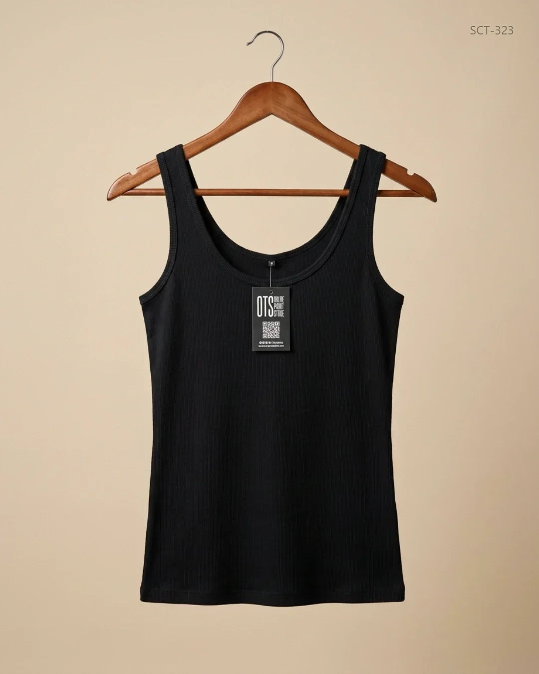 Shop Premium Summer Crop Tops by F&F | Preloved Branded Clothes | Black Cotton | Womens | OTS Thrift Store Peshawar Pakistan