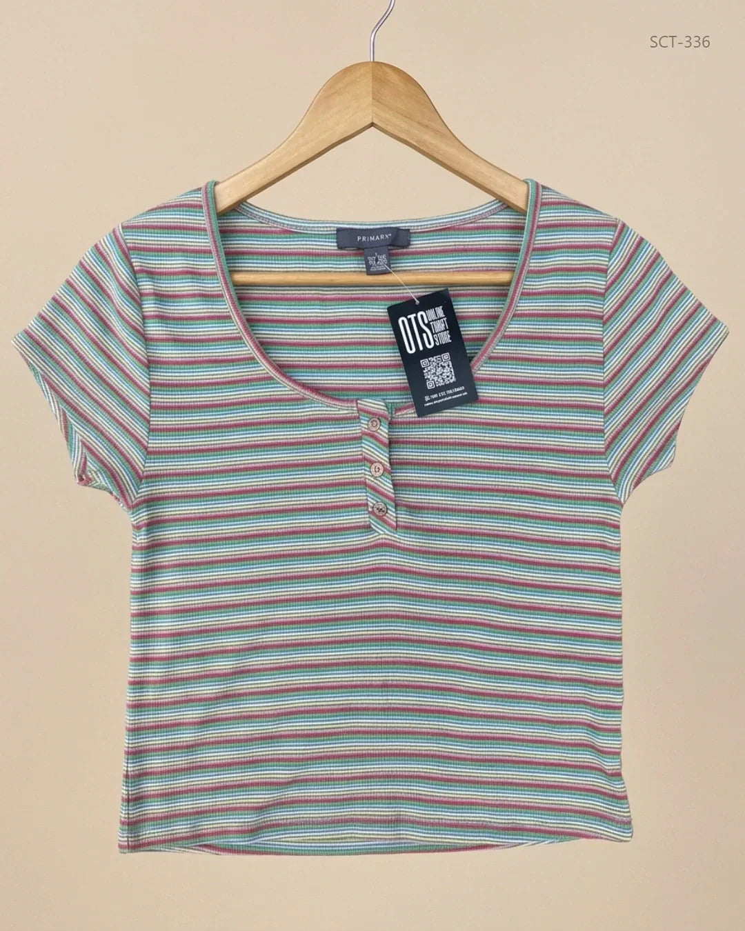 Preloved Premium Summer Crop Tops by Primark, Multi Polyester for Womens - OTS Thrift Shop Islamabad Pakistan