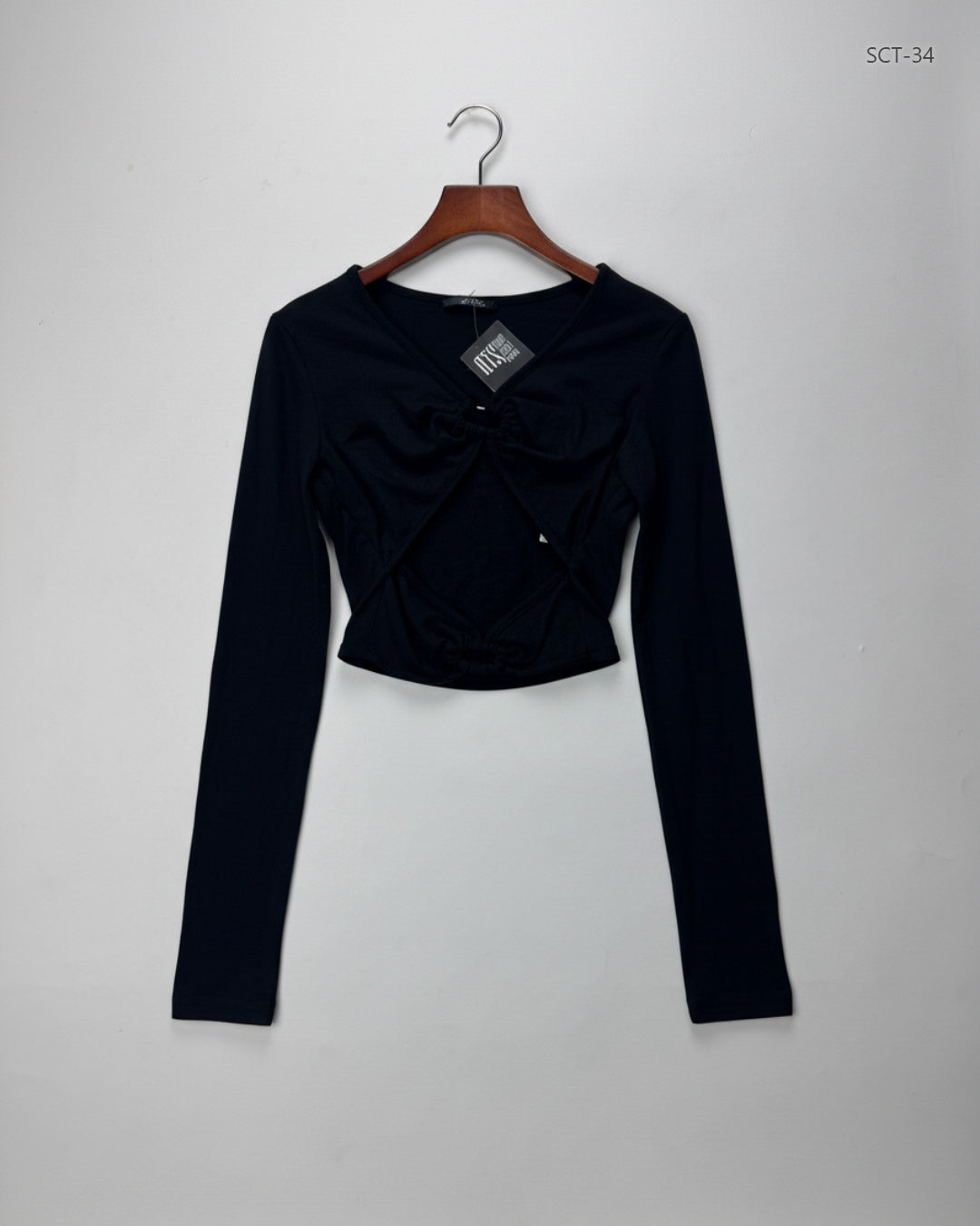 UK Imported secondhand Summer Crop Tops - Shein brand, Black Cotton, Premium condition, for Womens - Online Thrift Store Peshawar Pakistan
