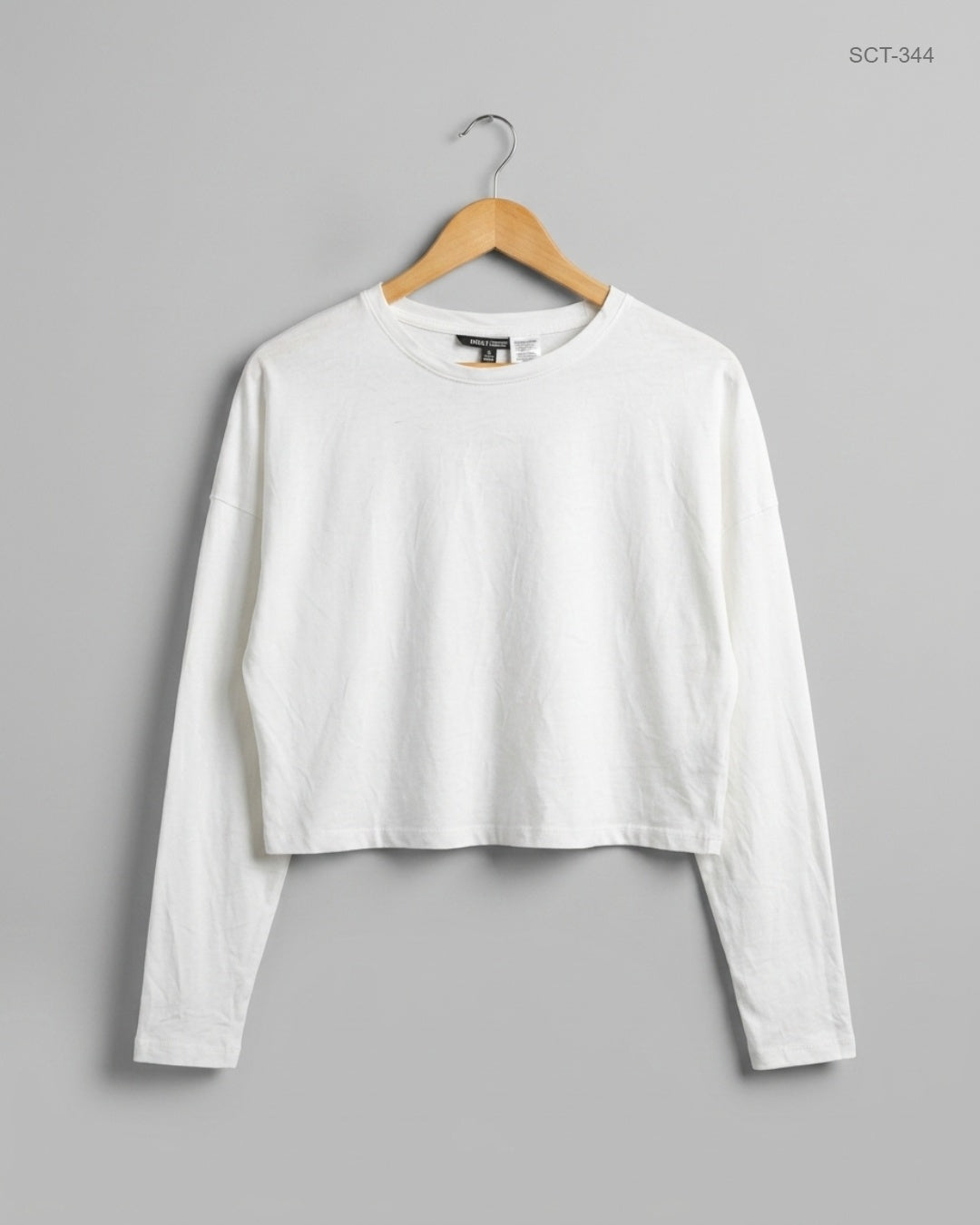 Summer Crop Tops | New Look | Preloved Branded | White Polyester | Premium Plus | OTS Thrift Store Islamabad Pakistan