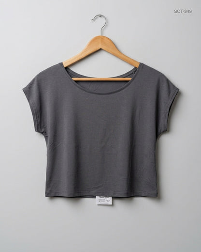 UK Imported secondhand Summer Crop Tops - Primark brand, Grey Polyester, Premium condition, for Womens - Online Thrift Store Islamabad Pakistan