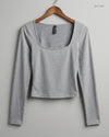 Premium Condition Summer Crop Tops | Preloved Unknown | Grey Polyester | Thrift Shop for Womens Peshawar Pakistan | OTS