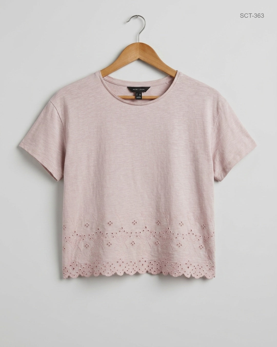 Preloved Excellent Summer Crop Tops by New Look, Teapink Cotton for Womens - OTS Thrift Shop Islamabad Pakistan