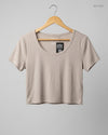 Summer Crop Tops | Primark | Preloved Branded | Beige Cotton | Premium | OTS Thrift Store Karachi Pakistan