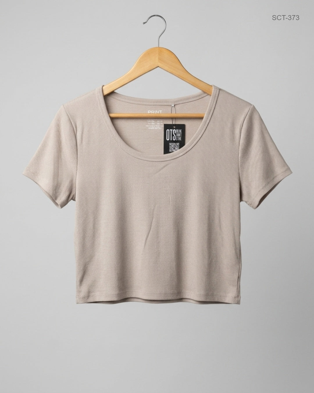 Summer Crop Tops | Primark | Preloved Branded | Beige Cotton | Premium | OTS Thrift Store Karachi Pakistan