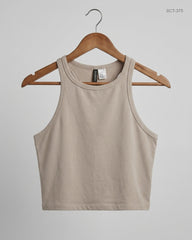 UK Imported secondhand Summer Crop Tops - H&M brand, Brown Cotton, Premium condition, for Womens - Online Thrift Store Islamabad Pakistan