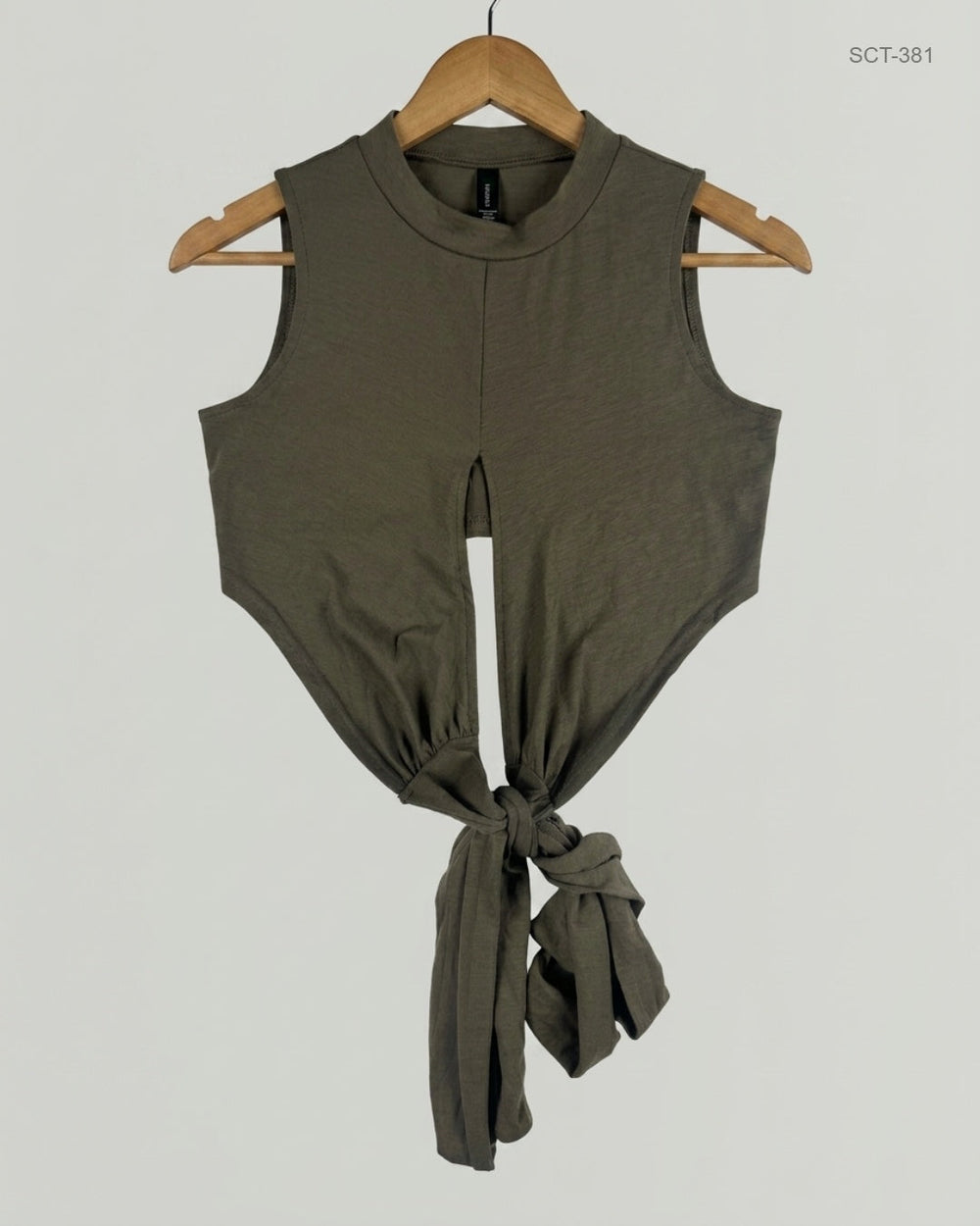 Shop Premium Summer Crop Tops by CUT LABEL | Preloved Branded Clothes | Green Polyester | Womens | OTS Thrift Store Lahore Pakistan
