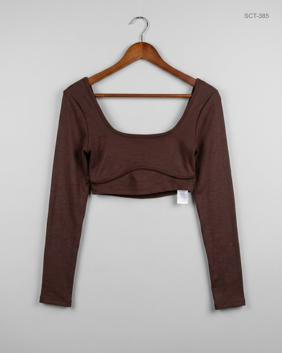 UK Imported secondhand Summer Crop Tops - Bershka brand, Brown Polyester, Premium condition, for Womens - Online Thrift Store Karachi Pakistan