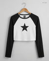 Summer Crop Tops | Shein | Preloved Branded | Black & White Polyester | Premium | OTS Thrift Store Islamabad Pakistan