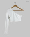 UK Imported secondhand Summer Crop Tops - Shein brand, White Cotton, Premium condition, for Womens - Online Thrift Store Karachi Pakistan