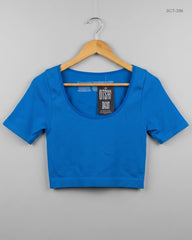 Shop Premium Summer Crop Tops by Primark | Preloved Branded Clothes | Blue Polyester | Womens | OTS Thrift Store Peshawar Pakistan