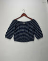 UK Imported secondhand Summer Crop Tops - Hollister brand, Blue Polyester, Premium condition, for Womens - Online Thrift Store Lahore Pakistan