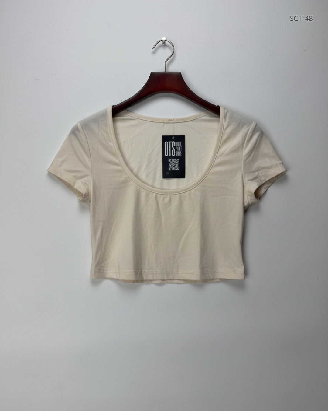 Shop Premium Summer Crop Tops by Shein | Preloved Branded Clothes | OffWhite Polyester | Womens | OTS Thrift Store Peshawar Pakistan