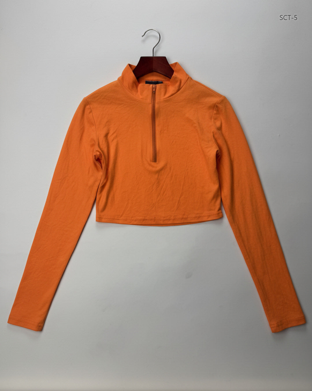 Premium Condition Summer Crop Tops | Preloved Cut Label | Orange Polyester | Thrift Shop for Womens Lahore Pakistan | OTS