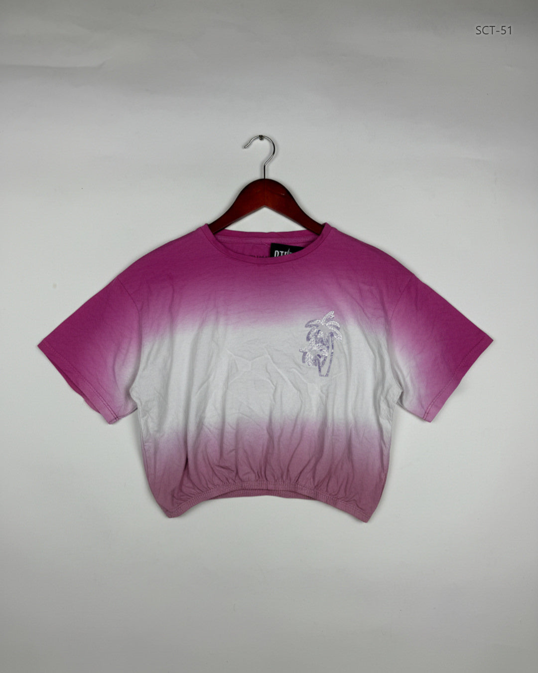 Shop Premium Summer Crop Tops by Primark | Preloved Branded Clothes | Pink Cotton | Womens | OTS Thrift Store Islamabad Pakistan