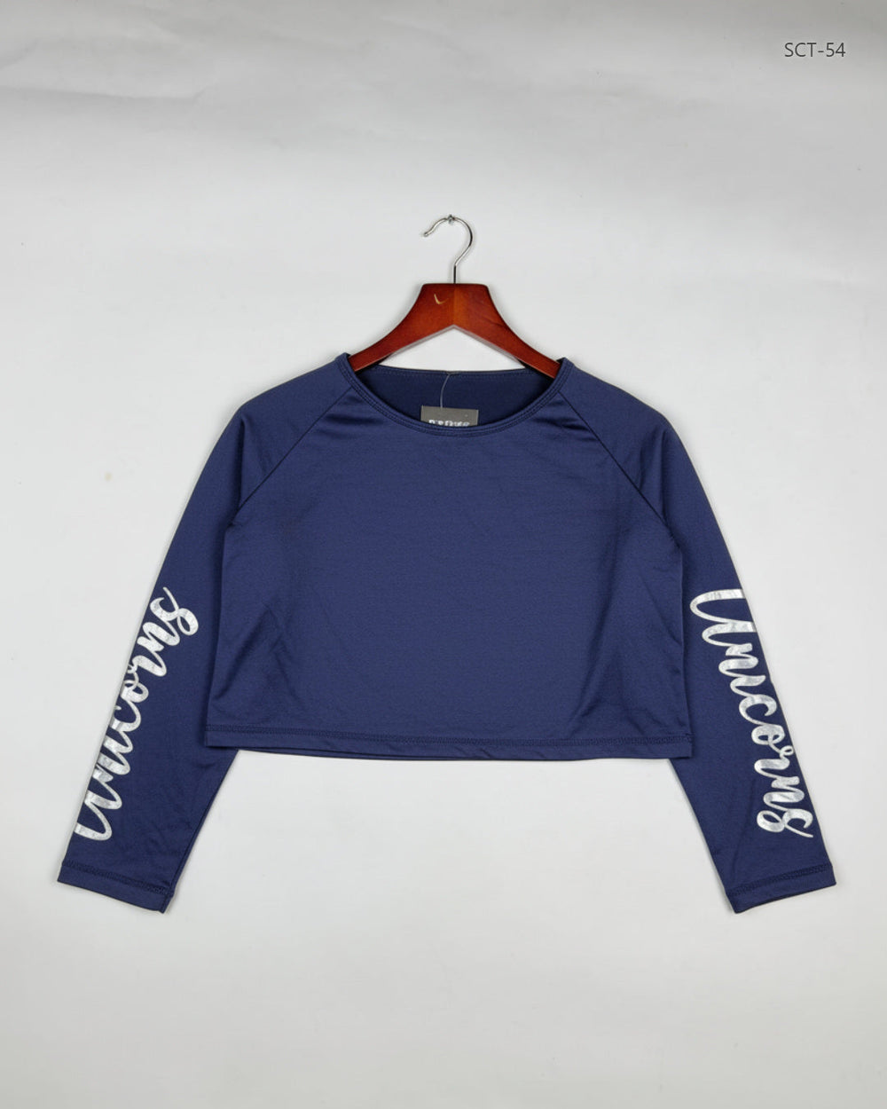 Summer Crop Tops | CUT LABEL | Preloved Branded | Navy Blue Polyester | Premium | OTS Thrift Store Lahore Pakistan