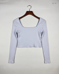 Shop Premium Summer Crop Tops by Boohoo | Preloved Branded Clothes | White Polyester | Womens | OTS Thrift Store Karachi Pakistan