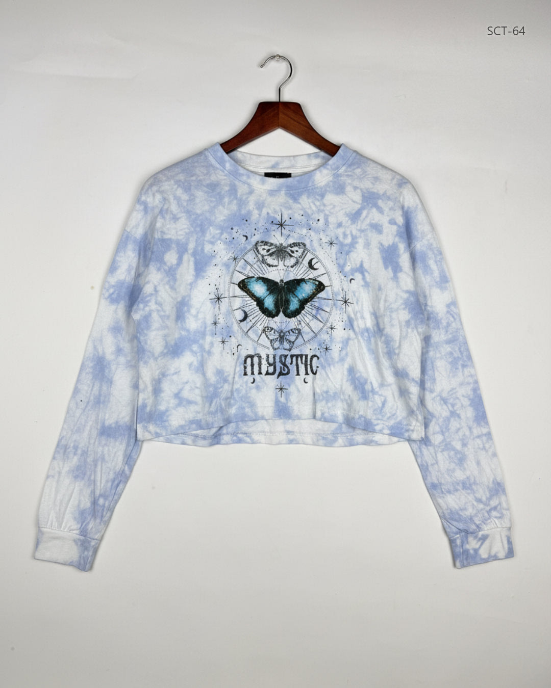 UK Imported secondhand Summer Crop Tops - BRAVE SOUL brand, SkyBlue Cotton, Premium condition, for Womens - Online Thrift Store Lahore Pakistan