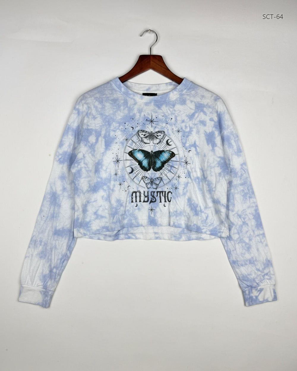 UK Imported secondhand Summer Crop Tops - BRAVE SOUL brand, SkyBlue Cotton, Premium condition, for Womens - Online Thrift Store Lahore Pakistan