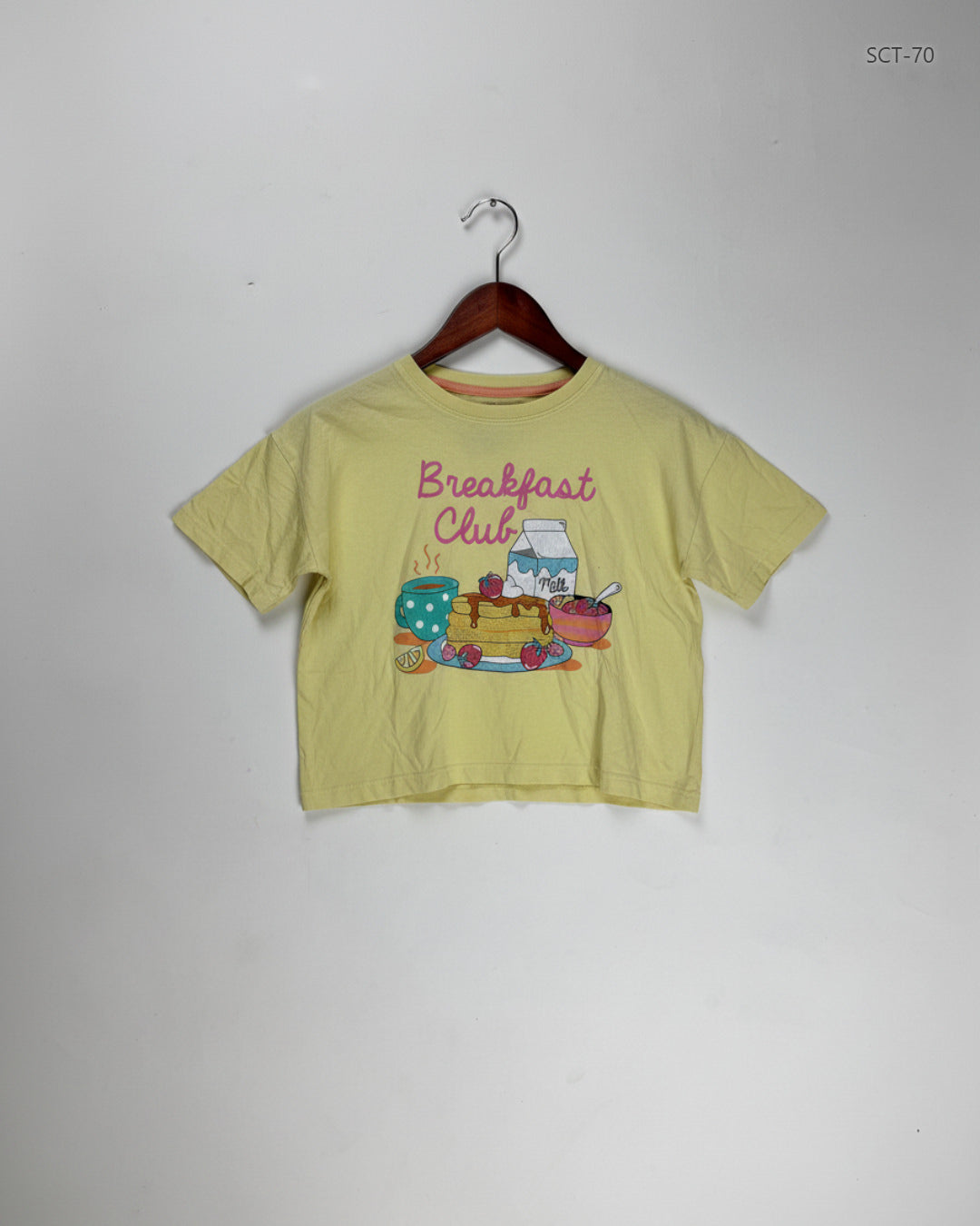 Secondhand Branded Summer Crop Tops by Primark, Yellow Cotton fabric, Premium condition, for Womens - Online Thrift Shop Peshawar Pakistan