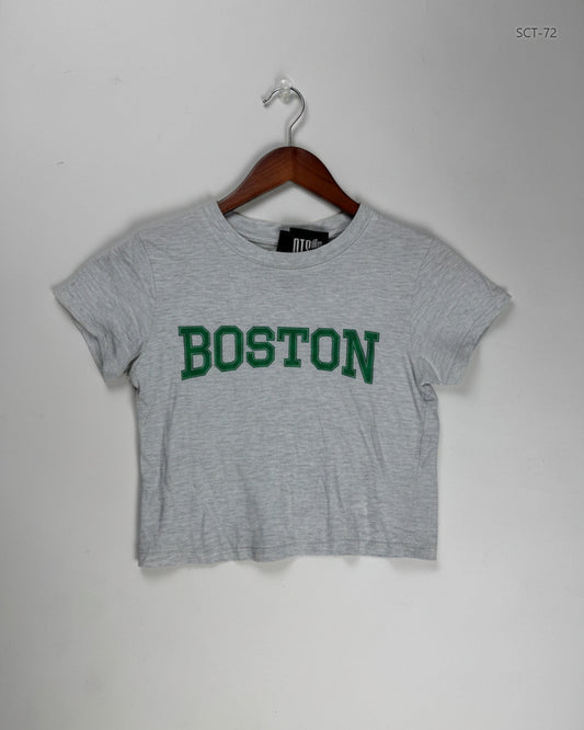 Premium Condition Summer Crop Tops | Preloved H&M | Gray Cotton | Thrift Shop for Womens Lahore Pakistan | OTS