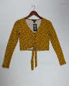 Summer Crop Tops | Primark | Preloved Branded | Yellow Polyester | Premium | OTS Thrift Store Karachi Pakistan