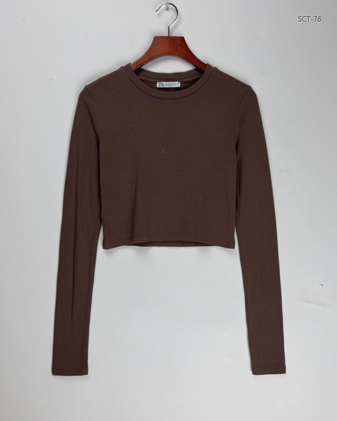 Summer Crop Tops | Zara | Preloved Branded | Brown Polyester | Premium | OTS Thrift Store Karachi Pakistan