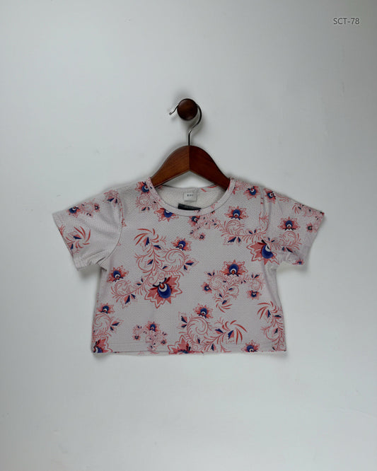 Secondhand Branded Summer Crop Tops by Cut Label, Multi Polyester fabric, Premium condition, for Womens - Online Thrift Shop Karachi Pakistan