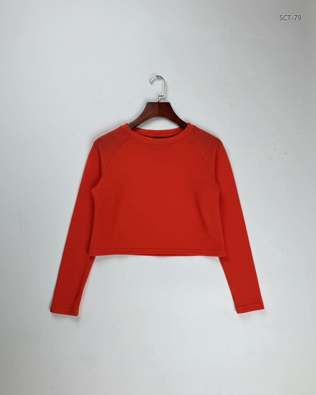 Preloved Premium Summer Crop Tops by Cut Label, Orange Polyester for Womens - OTS Thrift Shop Islamabad Pakistan
