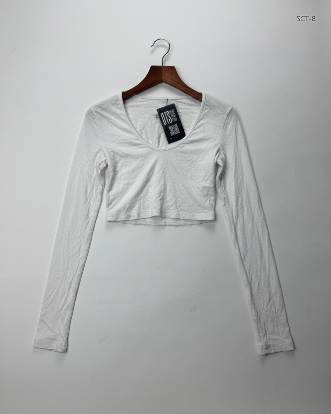 Shop Premium Summer Crop Tops by Cut Label | Preloved Branded Clothes | White Polyester | Womens | OTS Thrift Store Islamabad Pakistan