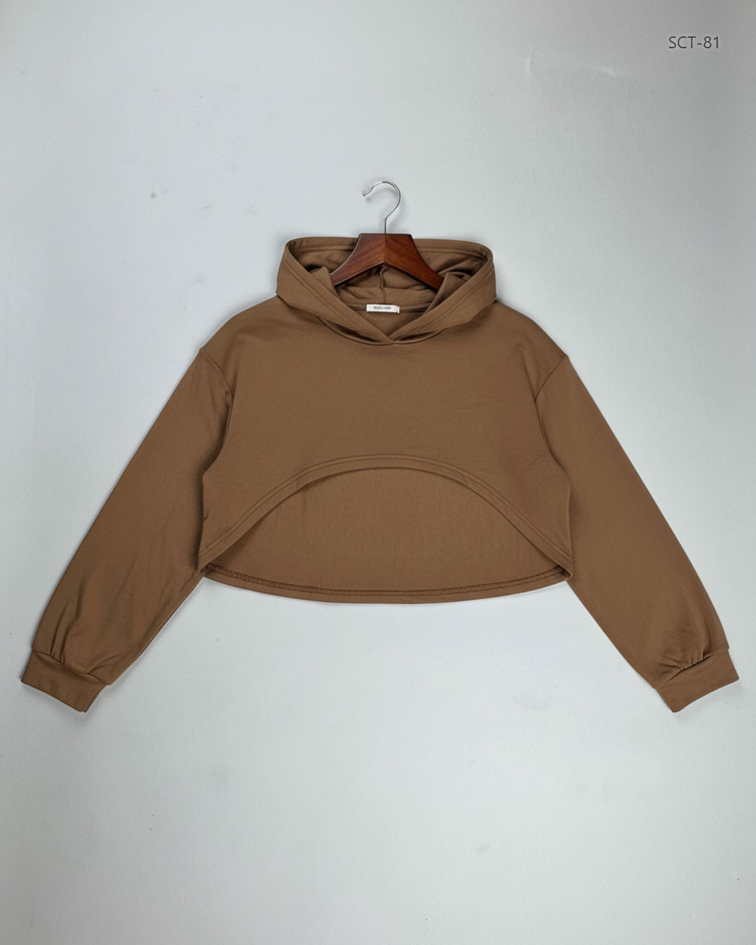 Secondhand Branded Summer Crop Tops by CUT LABEL, Brown Polyester fabric, Premium condition, for Womens - Online Thrift Shop Lahore Pakistan