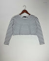 Preloved Premium Summer Crop Tops by Girlsawar, White Cotton for Womens - OTS Thrift Shop Lahore Pakistan