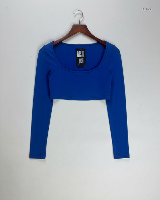Premium Condition Summer Crop Tops | Preloved Shein | Blue Polyester | Thrift Shop for Womens Islamabad Pakistan | OTS