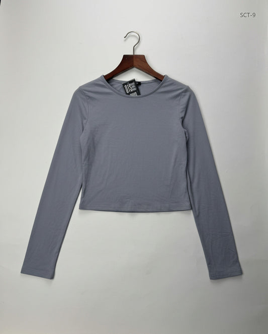 Shop Premium Summer Crop Tops by Cut Label | Preloved Branded Clothes | Light Purple Polyester | Womens | OTS Thrift Store Peshawar Pakistan