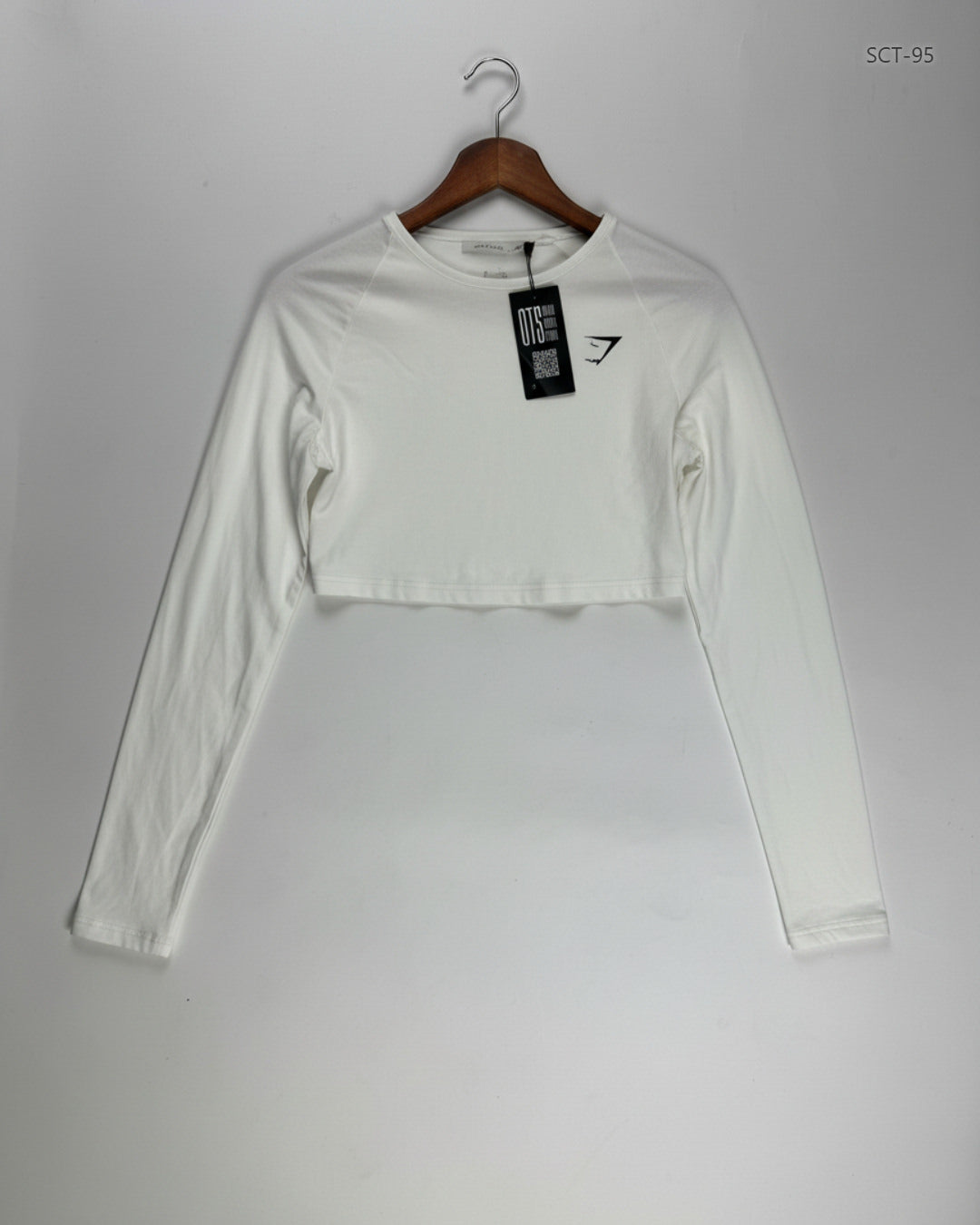 Summer Crop Tops | GYMSHARK | Preloved Branded | White Polyester | Excellent | OTS Thrift Store Lahore Pakistan