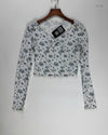 UK Imported secondhand Summer Crop Tops - Shein brand, White Polyester, Premium condition, for Womens - Online Thrift Store Karachi Pakistan