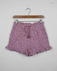 Secondhand Branded Girls Summer Bottoms by TU, Purple Cotton fabric, Premium condition, for Girls - Online Thrift Shop Islamabad Pakistan