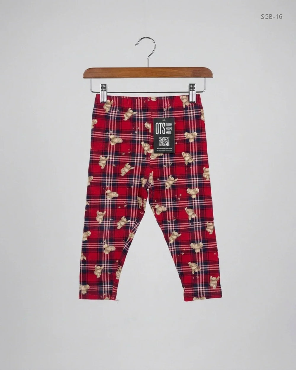 Secondhand Branded Girls Summer Bottoms by Marks & Spencer, Red Cotton fabric, Premium condition, for Girls - Online Thrift Shop Lahore Pakistan