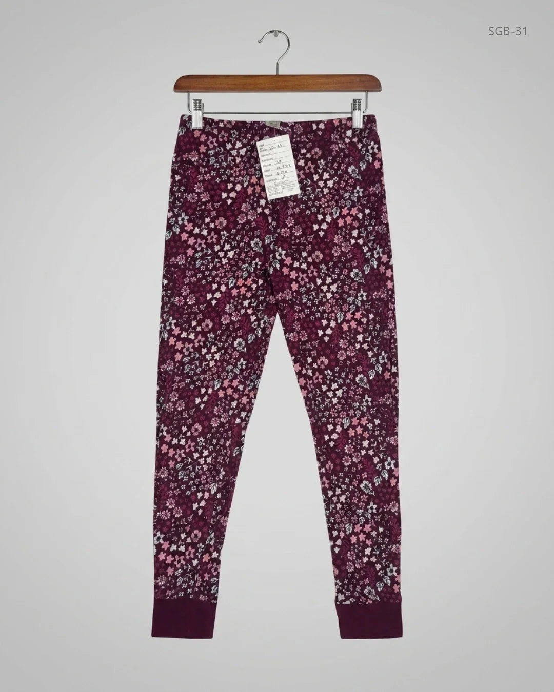 Preloved Premium Girls Summer Bottoms by George, Maroon Cotton for Girls - OTS Thrift Shop Lahore Pakistan