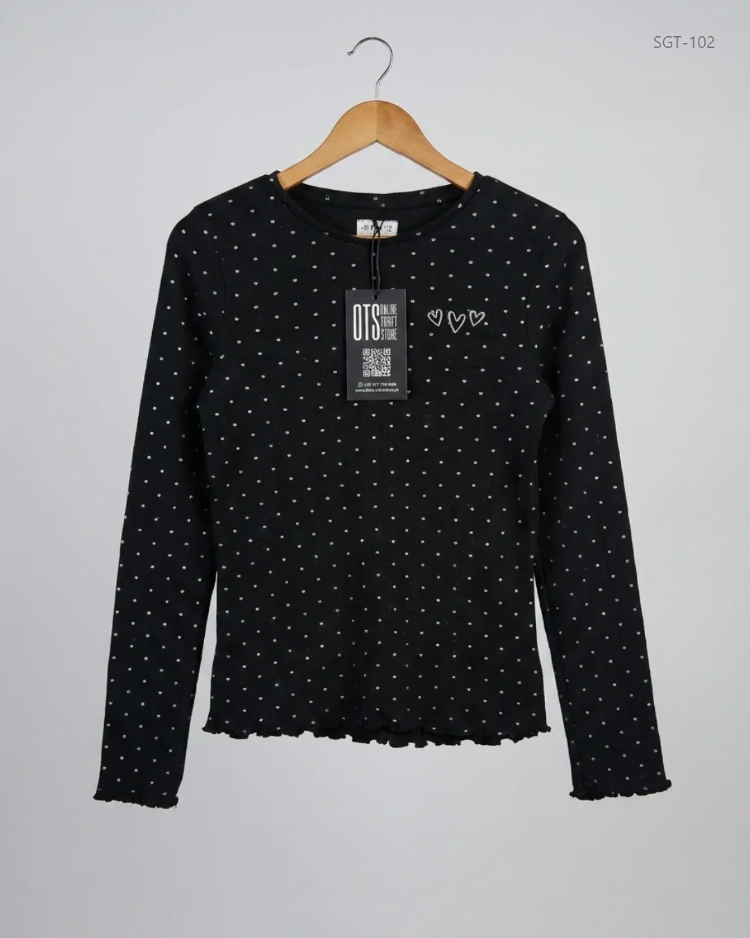 Shop Premium Girls Summer Tops by F&F | Preloved Branded Clothes | Black Cotton | Girls | OTS Thrift Store Islamabad Pakistan