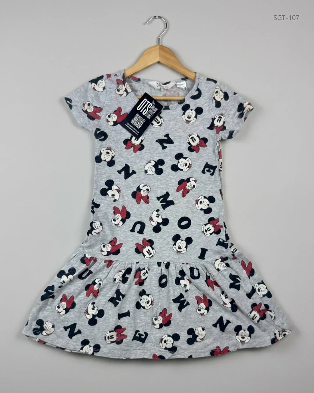 Secondhand Branded Girls Summer Tops by H&M, Gray Cotton fabric, Premium condition, for Girls - Online Thrift Shop Lahore Pakistan