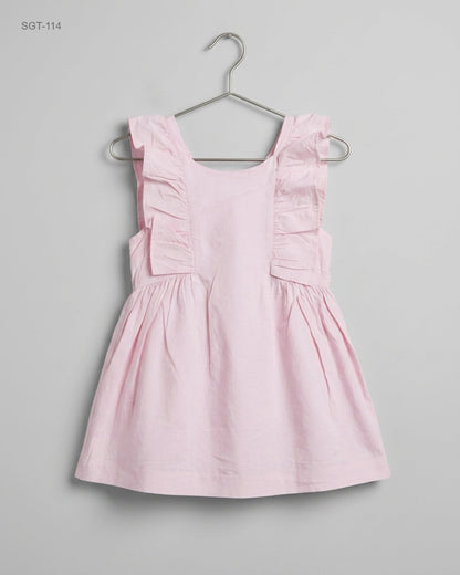 Preloved Premium Girls Summer Tops by Zara, Pink Cotton for Girls - OTS Thrift Shop Islamabad Pakistan